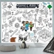 Розмальовка Майнкрафт/Minecraft Мега велика розмальовка 120х150 см - зображення 2