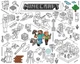 Розмальовка Майнкрафт/Minecraft Мега велика розмальовка 120х150 см - зображення 1