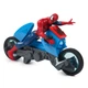 Фигурка Hasbro Человек паук с мотоциклом, 15 см - Marvel Spider-Man Web Cycle - изображение 1