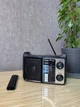 Радіоприймач від мережі з акумулятором і роз'ємом під батарейки, USB, SD і ліхтариком GOLON RX — 333 Дерево - зображення 1