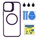 Чохол TPU+PC+Metal Stand Case with MagSafe and Camera Lenses для iPhone 13 Pro Max Колір Dark Blue - изображение 4