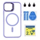 Чохол TPU+PC+Metal Stand Case with MagSafe and Camera Lenses для iPhone 12/12 Pro Колір Dark Purple - зображення 5