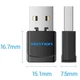 Двухдиапазонный WiFi адаптер USB 2.4ГГц 5ГГц, черный - изображение 3
