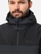 Куртка демисезонная с капюшоном мужская Jack Wolfskin Jasper Ins Jkt M A61872_6350 S Темно-серая (4064886337403) - изображение 5
