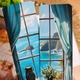 Двостороння художня закладка для книги, "Вікно на море" art bm-06 - зображення 1