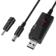 Кабель для роутера від USB 5V на DC 9V або 12V (перемикач) | "Wi-Fi без світла" від Повербанка (і для для інших пристроїв з живленням DC, 5.5x2.1mm / 3.5x1.35mm) | адаптер/перехідник - зображення 5