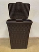 Корзина для белья 50л ROTANGE коричневая из пластика (Н56х33х42,5 см) Консенсус - изображение 1