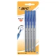 Набор шариковых ручек BIC Round Stic Exact Crip 0,7 мм 4 шт синие (bc932857) - изображение 1