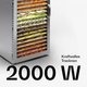 Дегідратор сушарка для овочів, фруктів мяса грибів Food Dehydrator LT-24 - зображення 6