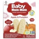 Вафли для мягкого прорезывания зубов, Hot Kid, Baby Mum-Mum, яблоко и тыква, 12 пакетиков, по 2 шт. - изображение 1