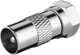 Перехідник антенний Goobay RF:F-Coaxial M/M адаптер прямий BigNut Cu(75.06.7319) - зображення 2
