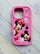 Чехол силиконовый 3D Case для Xiaomi Redmi 12C Микки Маус и Минни - изображение 1