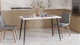 Стол кухонный Марсель 50 Ferrum-decor 75x120x70 Черный металл ДСП Белый 32 мм (MAR5014) - изображение 6