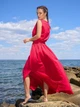 Платье длинное летнее женское ISSA PLUS 14063A XXL Красное (issa2007682620005) - изображение 2