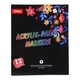 Акрилові маркери Paint Markers 12 кольорів JiMiao C65265 - зображення 1