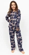 Піжама дитяча унісекс Cyberjammies Taylor 3011 8-9 лет/134 см Синій з леопардовим принтом (5051877531468) - зображення 1