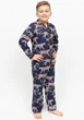 Піжама дитяча унісекс Cyberjammies Taylor 3011 8-9 лет/134 см Синій з леопардовим принтом (5051877531468) - зображення 2