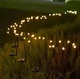 Водонепроникний садовий ліхтар-лампа "Світлячок" 6 LED світлодіодів на сонячній батареї для зовнішнього декору патіо, доріжки у дворі - зображення 6