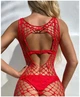 Жіноча пеньюар-сітка сексуальна еротична білизна Sexy One Size червоний (5-160) - зображення 5