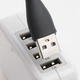 USB LED лампочка гибкая 3W, холодный свет черная - изображение 3