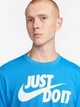 Футболка хлопковая длинная мужская Nike M NSW Tee Just Do It Swoosh AR5006-437 XL Голубая (196977791727) - изображение 4