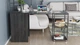 Стол-тумба трансформер Смарт 3/1 с этажеркой Ferrum-decor 1430x1450x500 Черный металл ДСП Сосна Кембра 16 мм (SMART302) - изображение 7