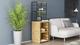 Стол-тумба трансформер Смарт 3/1 с этажеркой Ferrum-decor 1430x1450x500 Черный металл ДСП Дуб Артизан 16 мм (SMART305) - изображение 5