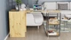 Стол-тумба трансформер Смарт 3/1 с этажеркой Ferrum-decor 1430x1450x500 Черный металл ДСП Дуб Артизан 16 мм (SMART305) - изображение 7