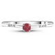 Серебряное кольцо с гранатом Бусинка К2125Г 18р. - изображение 2