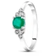 Серебряное кольцо с агатом Джерси СК2257АГ 16р. - изображение 1