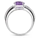 Серебряное кольцо с аметистом Македония К1186АМ 16р. - изображение 2