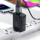 Мережевий зарядний пристрій Acefast A44 GaN PD 65W 2xUSB-C+1хUSB-A вилка UK Black (6974316281795) - зображення 5