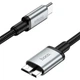 Кабель Type-C на USB Micro-B Hoco для жестих дисков HDD/SSD (USB 3.0, 5 Гбит, 0,5m). Black - изображение 2
