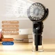 Вентилятор ручний акумуляторний Mini Spray Fan F4 із розпилювачем води Чорний - зображення 2
