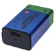 Аккумулятор литий-ионный Quantum 4O0mAh, крона 9V с зарядкой USB - изображение 5