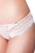 Женские кружевные трусики бразилианы бежевые Leilieve 3254 XL - изображение 3