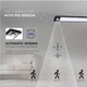 Світлодіодна лампа нічник Intelligent Induction Lamp DMS-9980 з датчиком руху на акумуляторі 20 см чорна - зображення 5