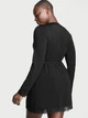Халат Modal Lace-Trim Robe Black розмір XS - зображення 3