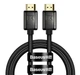 Кабель Baseus WKGQ000001 Definition Series HDMI 8K to HDMI 8K Adapter Cable (Zinc alloy) 1m Black - изображение 1