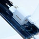 Зарядное устройство Блок питания для телефона Essager 20W Gan Быстрая зарядка PD+QC3.0 Fast Charging Блок зарядки для Samsung, iPhone, Xiaomi, Redmi, Huawei, Realme White - изображение 3