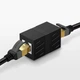 Соединитель витой пары Ugreen NW114 RJ45 Ethernet Cable Extender Adapter Black (20390) - изображение 5