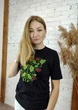 Футболка вишиванка чорна вишита орнаментом дуб-калина 2XL 01400 -2XL - изображение 2