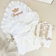 Комплект на выписку для мальчика Family Tradition муслин с вышивкой 100х100 см белый Наш мальчик - изображение 1