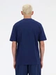 Футболка хлопковая длинная мужская New Balance Small Logo MT41509NNY S Синяя (196941810751) - изображение 2