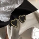 Сережки-серця "Midnight Heart" Honey Fashion Accessories чорний (120196) - изображение 3