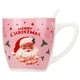 Подарочная новогодняя чашка с ложкой Merry Christmas 175 мл 11х8 см 19150-003 розовая - изображение 2