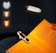 Лампа для чтения книг Аккумуляторная Перезаряжаемая 8 LED светодиодов 3 уровня свечения 3000-6000К Регулируемая яркость Гибкая Clip ножка прищепка Уровень заряда - изображение 3