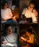 Лампа для чтения книг Аккумуляторная Перезаряжаемая 8 LED светодиодов 3 уровня свечения 3000-6000К Регулируемая яркость Гибкая Clip ножка прищепка Уровень заряда - изображение 4