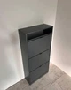 Тумба для взуття Home Creation 3 відділи Графітовий (60×128,5×25 см) - изображение 4