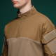 Тактическая рубашка Core Ukrarmor Combat Shirt, длинный рукав, комбинированные материалы. Койот L - изображение 3